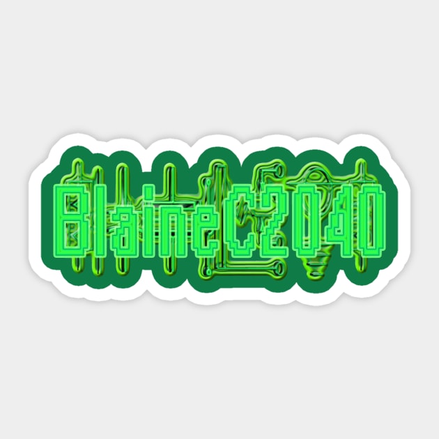 BlaineC2040 (Green) Sticker by BlaineC2040